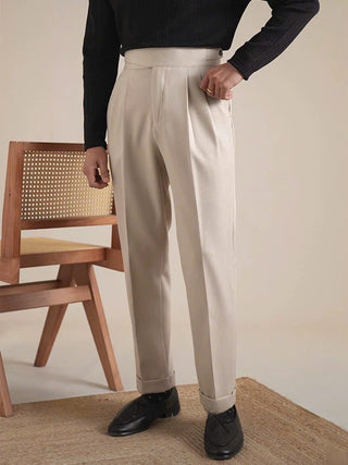Baige Classic Buttoned Corduroy Gurkha Pants By Italyn